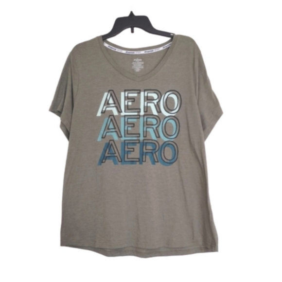 Aéropostale SPORT Cotton Blend Athletic Short Sleeve T-shirt Front logo size 3X - Picture 1 of 11